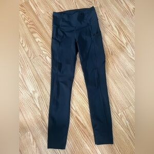Lululemon Fast and Free with pockets  Black Leggings size 4
